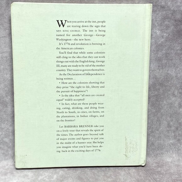 If You Were There In 1776 By Barbara Brenner 1994 Hardcover Childrens Book - Picture 7 of 9